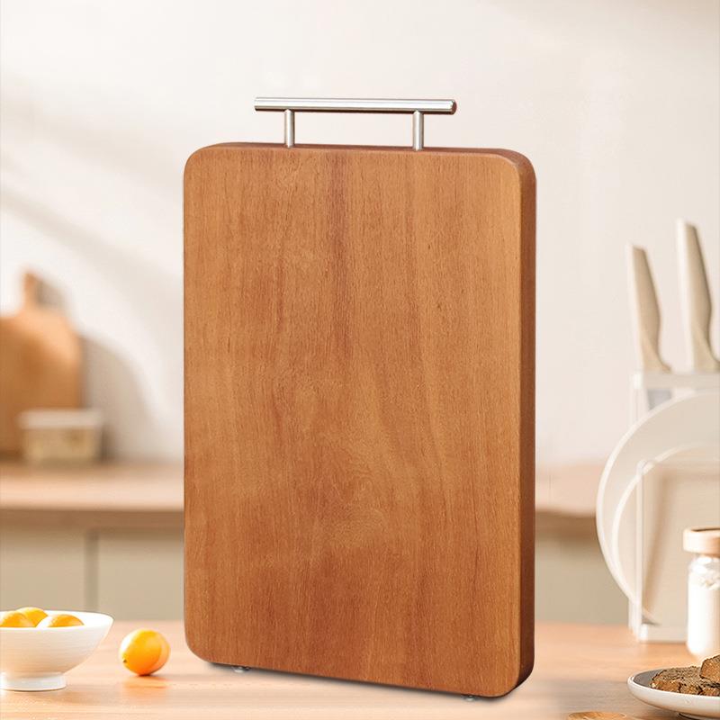 花梨木菜板家用实木砧板厨房加厚切菜菜板方形整木双面带提手案板