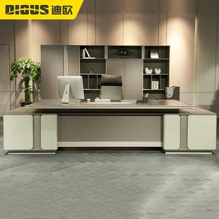 迪欧轻奢时尚 总裁大班台经理单人组合办公桌简约现代老板桌 板式