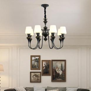 全铜美式吊灯轻奢大气后现代客厅法式奢华书房主卧室餐厅民宿主灯