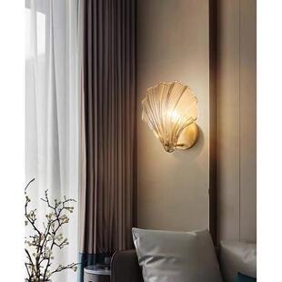 轻奢后现代水晶壁灯卧室客厅沙发电视背景过道走廊灯家用简约北欧