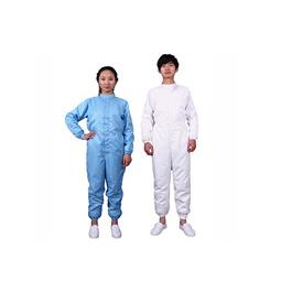 翰洋洁净二连体洁净服条纹防静电无尘服连帽连体工作服