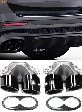 适用于 W177C118CLA35X247GLB35升级四出CLA45不锈钢黑尾喉排气管