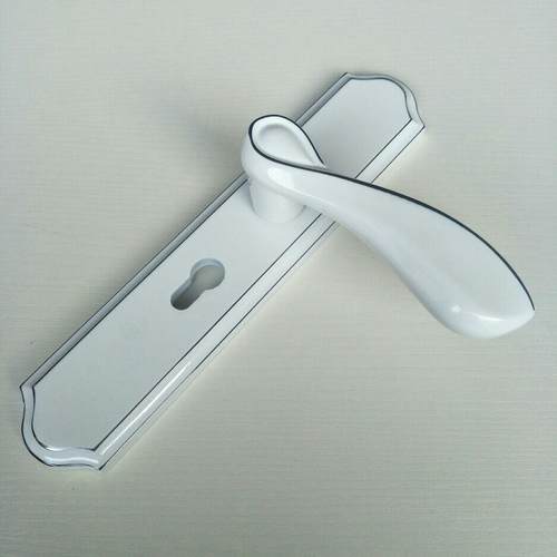 欧式合金实木门把手室内卧室房门锁锁具五金大50磁吸静音锁体