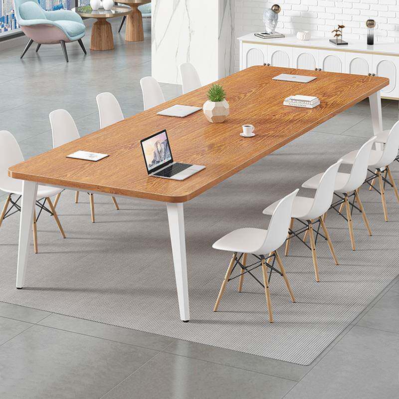 会议桌长桌洽谈桌现代简约桌椅组合会议室大桌子工作台长条办