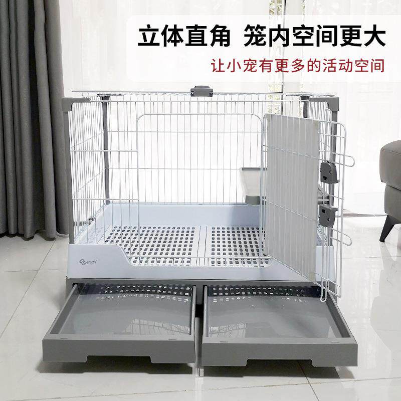 兔笼子家用大号养兔专用笼加密兔笼室内带厕所双层兔别墅兔窝兔笼
