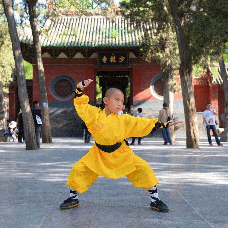 少林武僧服少林武术练功服装练棍法练武竹节服装二选一僧服