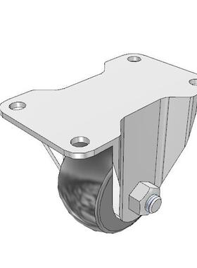 CKH65平板式固定型轮宽38MM安装高度92MM特殊强化塑料(黑色