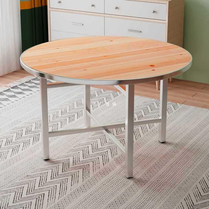 ft加厚大圆桌面板台面家用实木圆餐桌10人15人钢化玻璃转盘饭店农