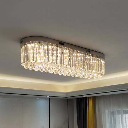 长方形走廊过道灯LED客厅餐厅入户水晶衣帽玄关门厅灯圆吸顶灯具