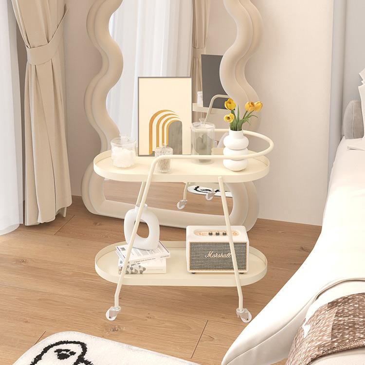 设计感床头柜现代简约卧室奶油风床头置物架创意极窄可移动小边柜