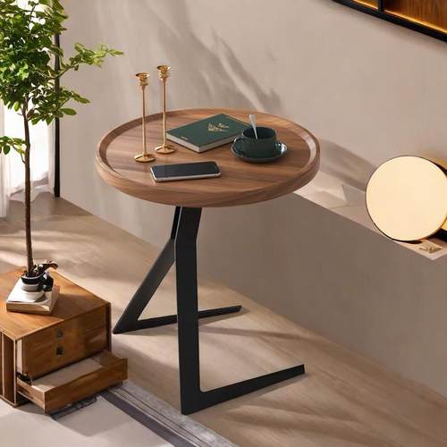 my沙发边几北欧简约角几客厅家用民宿小边桌床边柜子移动小户型茶