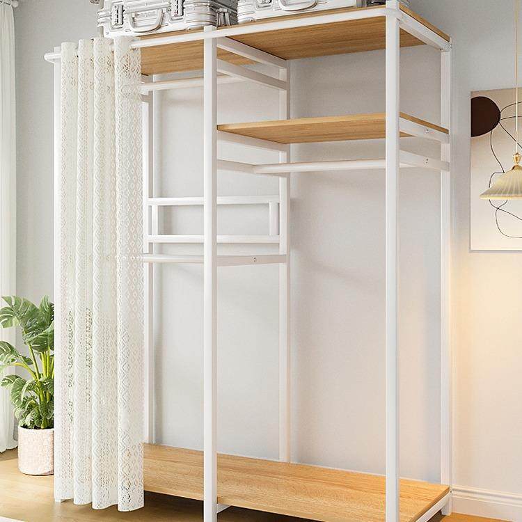 简易衣柜家用卧室布衣柜结实耐用钢架结构组装挂衣架全封闭拉帘款,3C数码配件,USB灯,淘宝优惠券,粉丝福利购,淘宝优惠卷