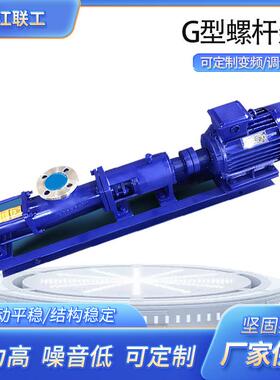 G30-1单螺杆泵FG30-1整体304不锈钢单螺杆泵污泥螺杆泵厂家直销