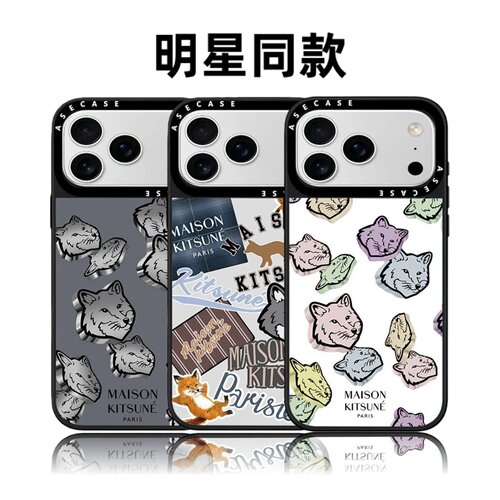 联名可爱狐狸家族18pro适用iPhone17promax苹果16plus手机壳卡通15磁吸14创意13华强北平替潮壳男女