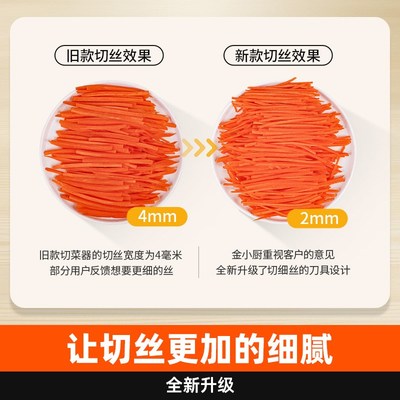 金小厨多功能切菜器切菜神器S3切片切条切丁厨房家用切丝器切片器