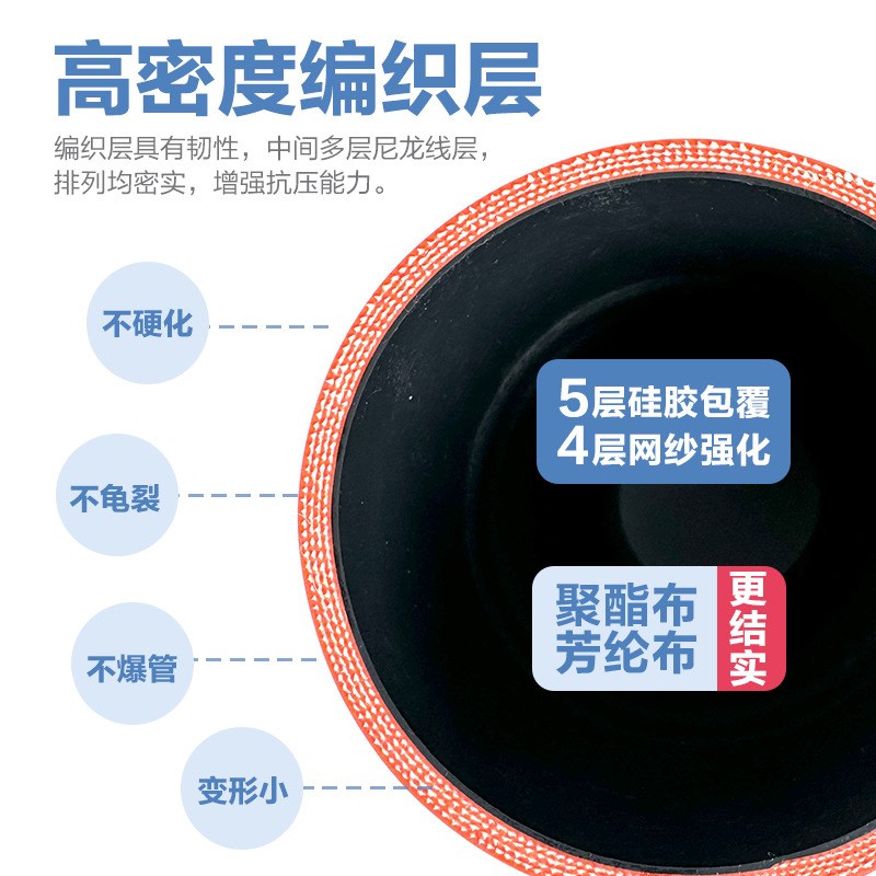 汽车硅胶管驼峰管连接涡轮增压进气中冷器大口径硅胶软管定制加工