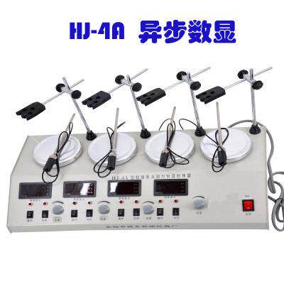 HJ-4多头加热磁力搅拌器/实验室用电磁搅拌机器全自动化工适用