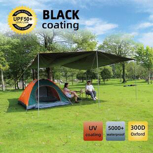 沃野天幕超大黑胶防晒防雨遮阳blackcoating