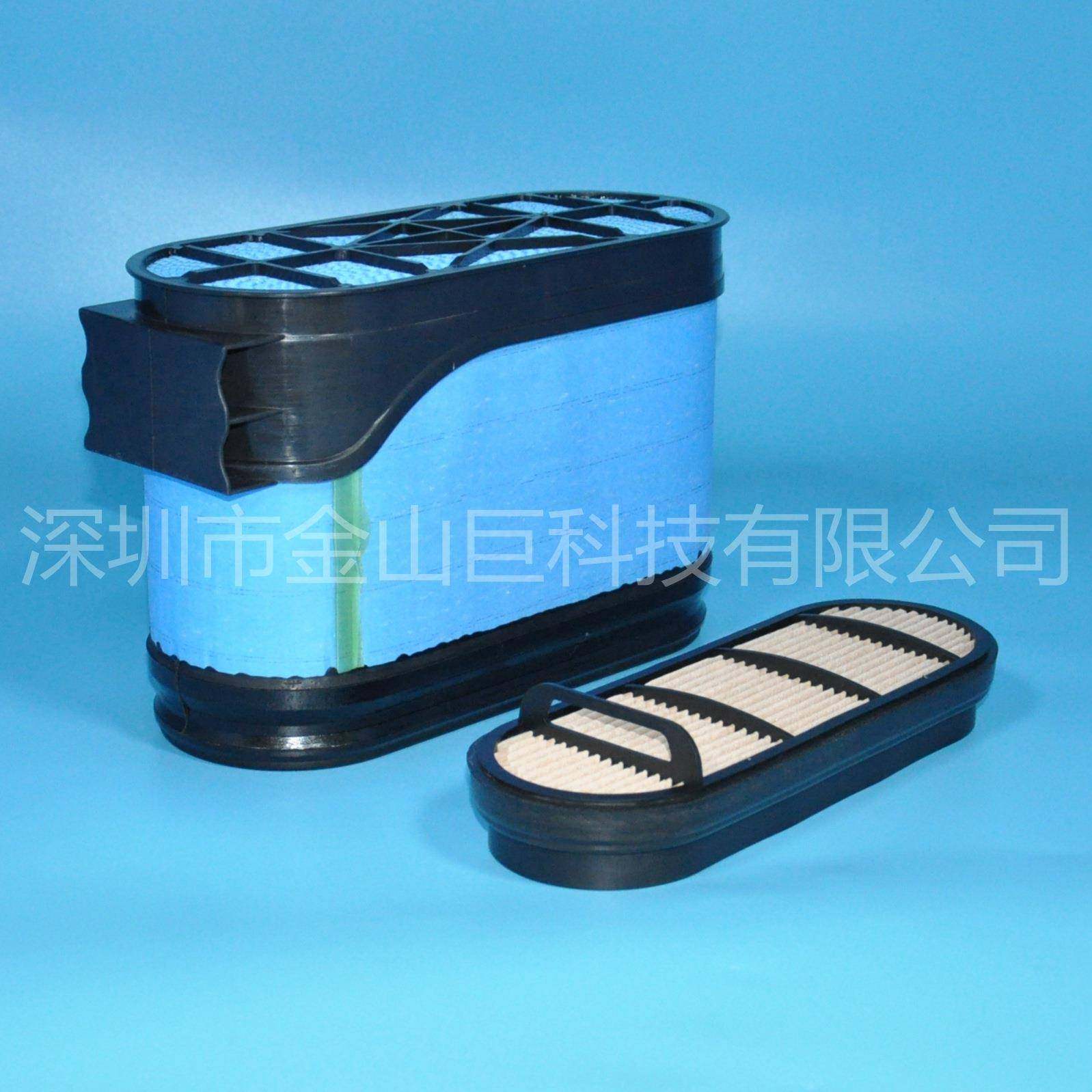 金山巨工程机械发动机空气滤清器3J080-10872+3J080-10860