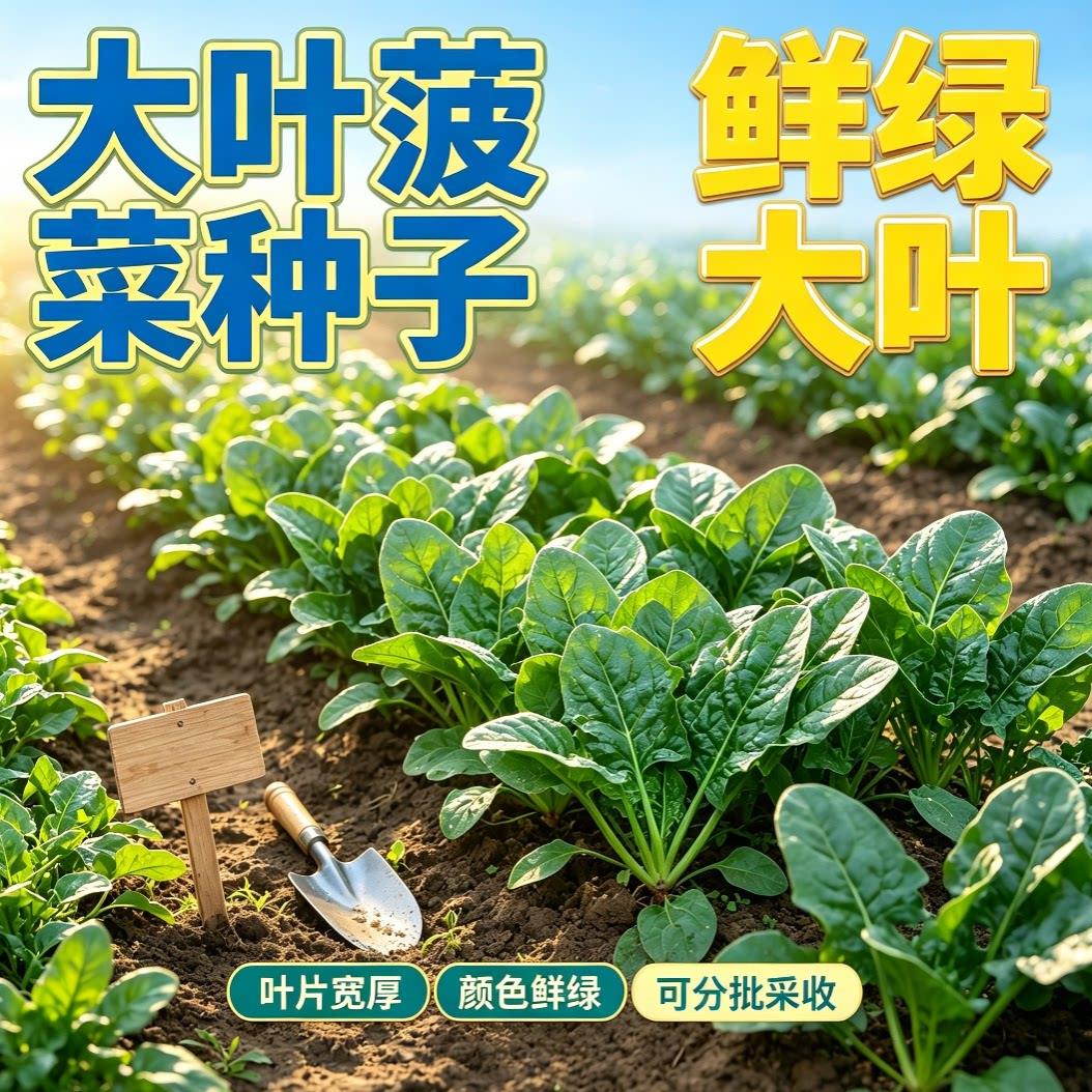 农家菠菜种子秋冬播鲜食南北皆宜