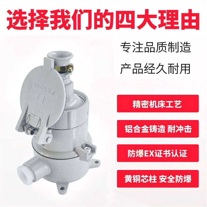 防爆插销220/380V5孔直插防爆插接AC-16/32A防爆插头工业插座