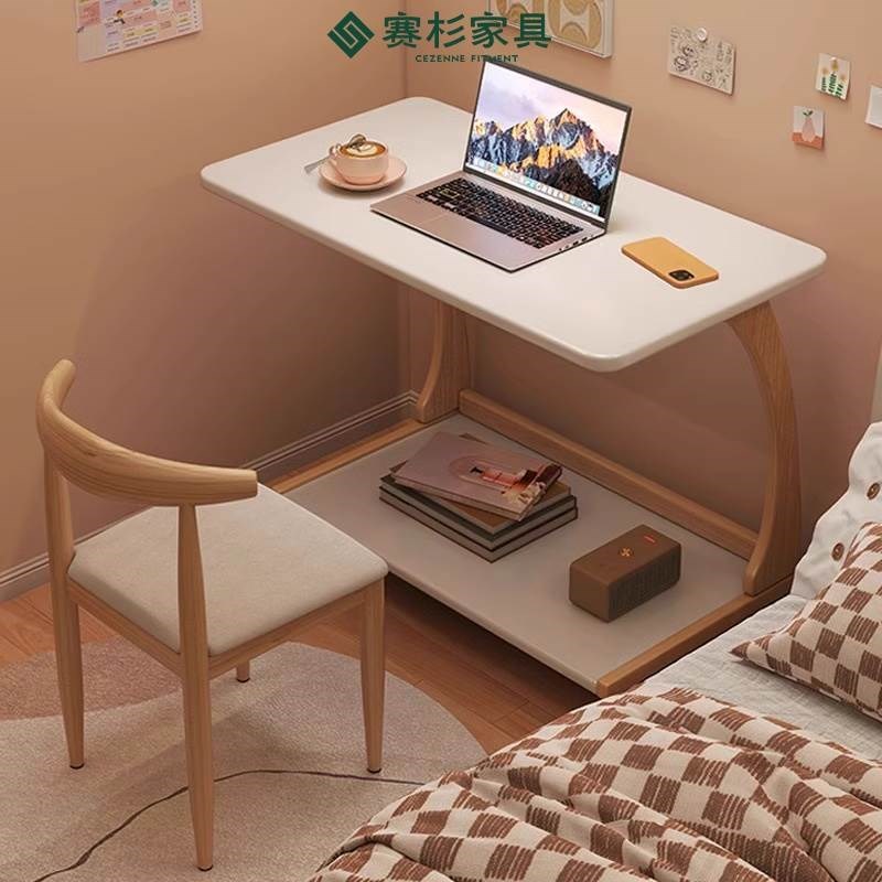床边小桌子可移动实m木腿书桌学生家用学习桌可移动沙发边几床边