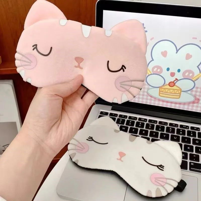 Sleeping Mask Sleeping Blindfold Soft Plush Eye Masks Cute C