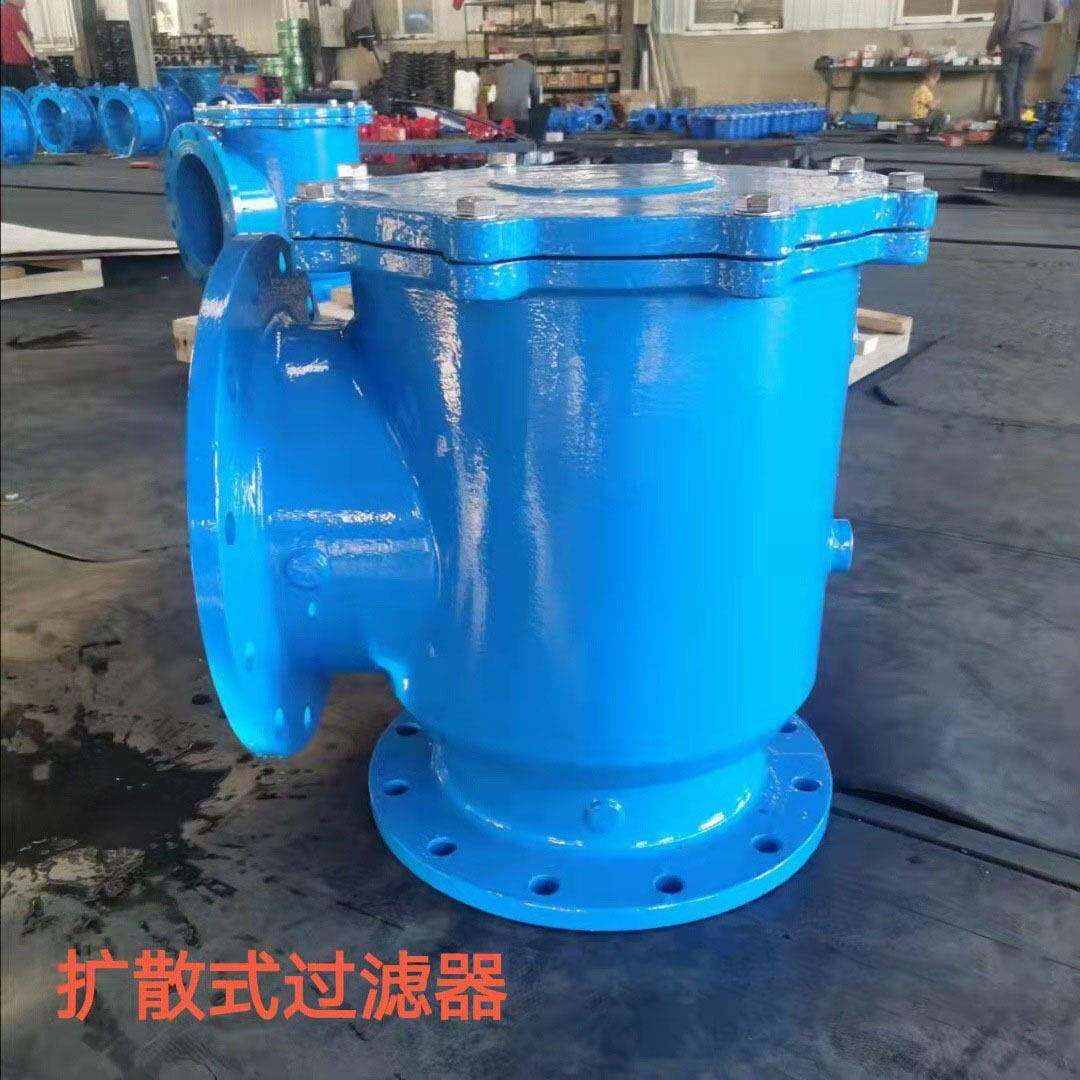 水泵吸水角式扩散过滤器法兰y型过滤器管道水处理过滤器质量优