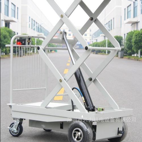 HG-116单缸双叉电动平台车全电动升降车全自动升降平板车