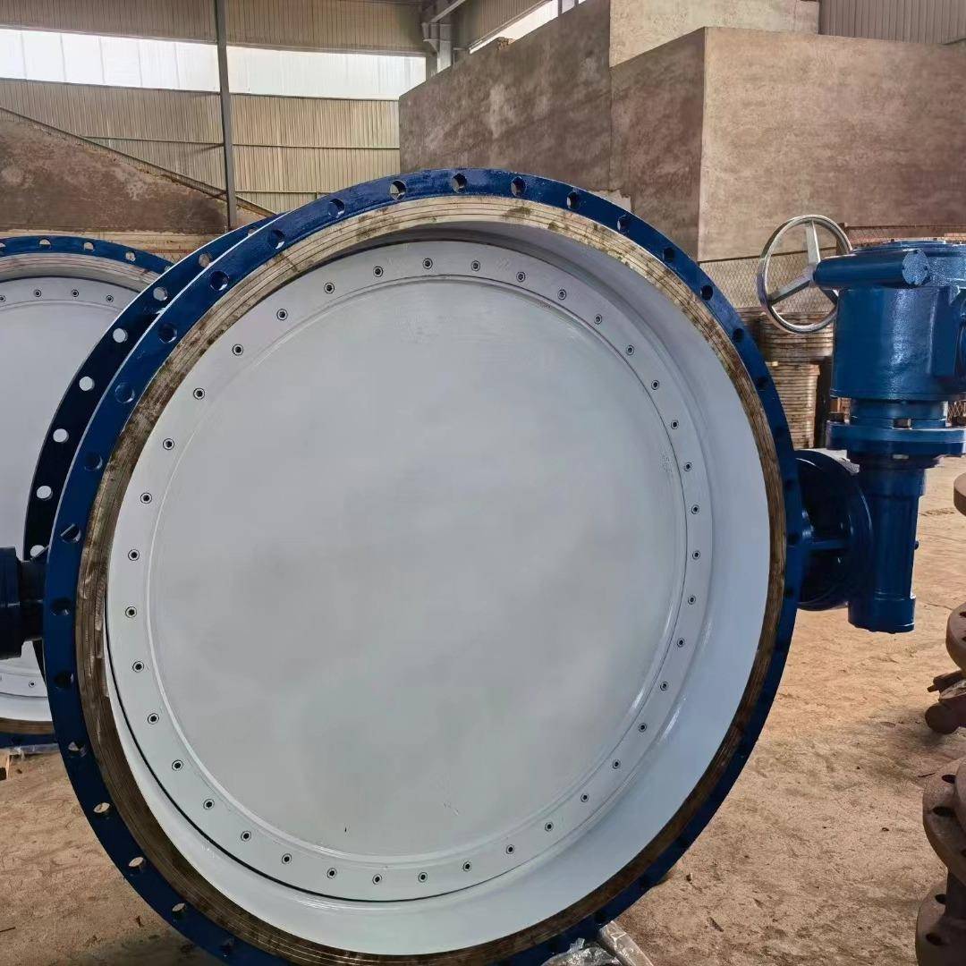 通风蝶阀气动对夹双偏心蝶阀D642H-16C铸钢手动硬密封金属密封