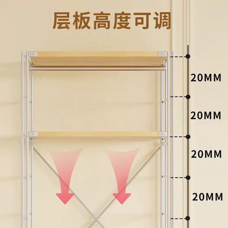 开放式衣柜衣架卧室落地挂衣架衣帽架日式步入式衣帽间架子组装