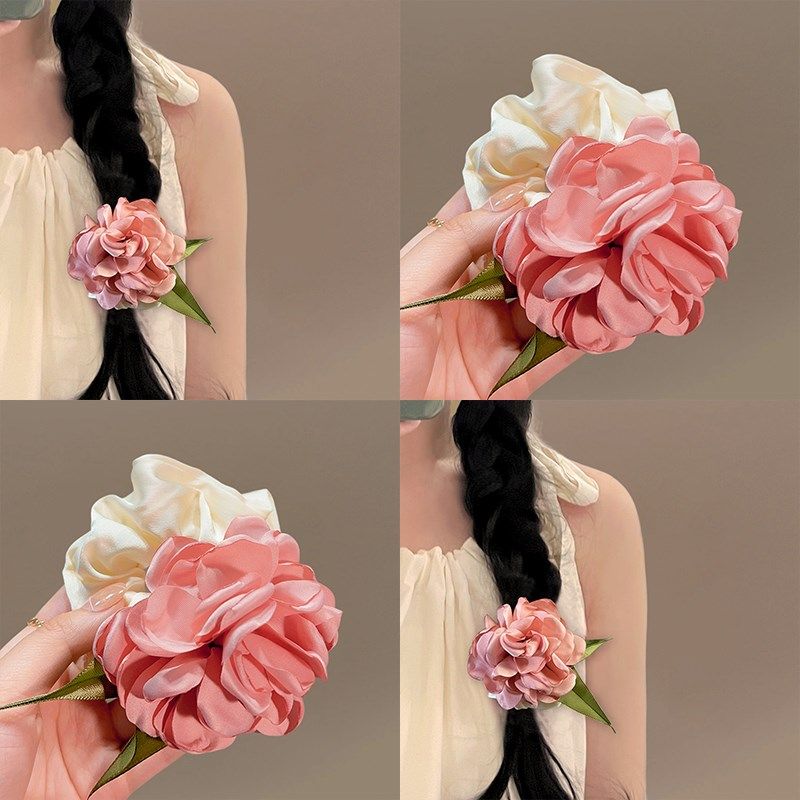 荔枝玫瑰!超仙花朵发圈!氛围感花朵扎头发绳春夏新款头花发饰女,户外/登山/野营/旅行用品,旅行发卡,淘宝优惠券,粉丝福利购,淘宝优惠卷