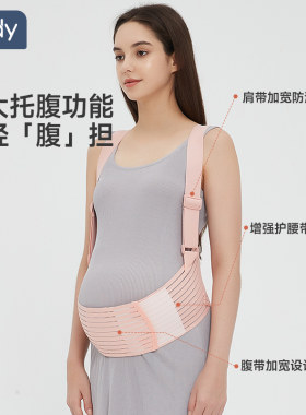 孕妇肚子托腹带怀孕专用孕肚孕中期晚期耻骨盆骨夏季婴儿大码背带