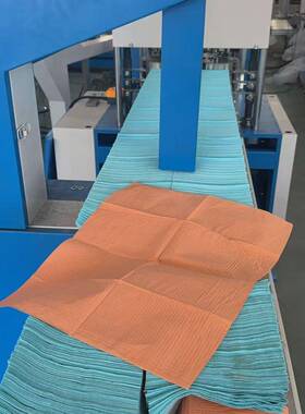 全自动一次性牙科垫切片机无纺布牙科围兜口水巾制造机复合成型