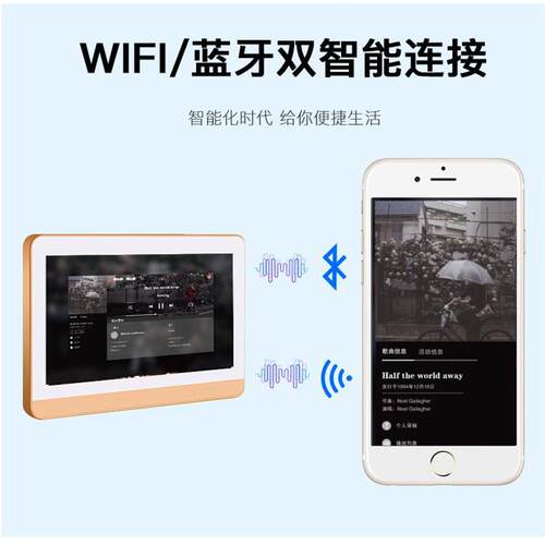 7寸10寸智能背景音乐主机家庭背景音乐控制器喇叭餐厅音乐RS485