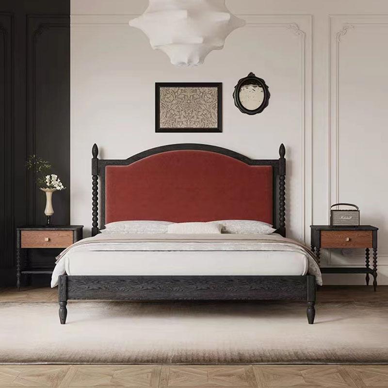 美式复古实木安娜床1.8米现代简约主卧双人大床法式婚床1.5公主床