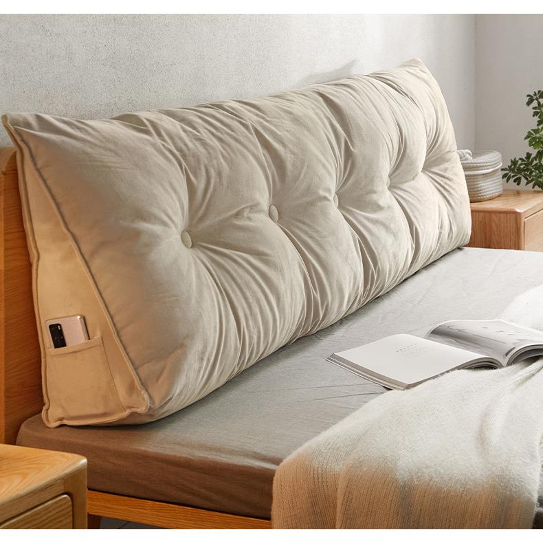 床头软靠北欧三角护腰大靠背家用软包靠垫卧室可拆洗靠枕舒适