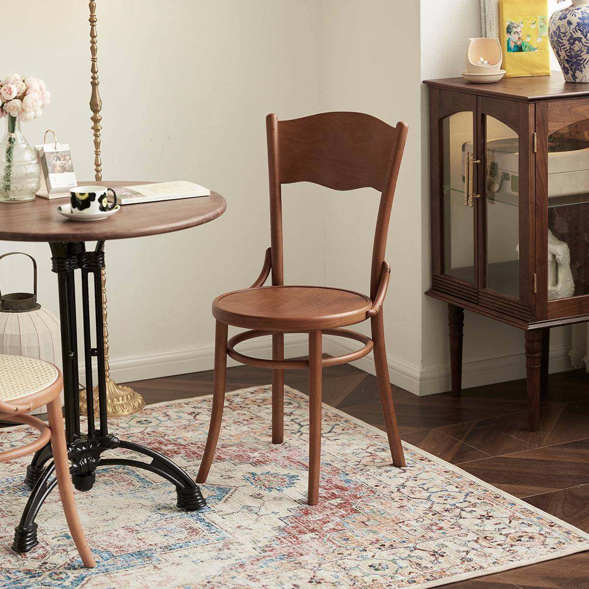 实木54号椅现代简约家用书桌椅日式北欧复古靠背网红餐厅椅子