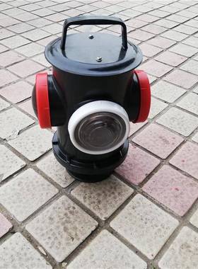 充电式铁路信号灯HJCD-6转辙器标志灯道岔蓝黄脱轨器指示灯