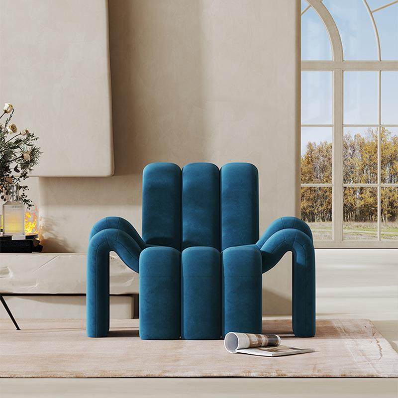 轻奢休闲椅客厅沙发椅意式极简蓝色绒布设计师款蜘蛛现代简约单椅,家装灯饰光源,其它灯具灯饰,淘宝优惠券,粉丝福利购,淘宝优惠卷