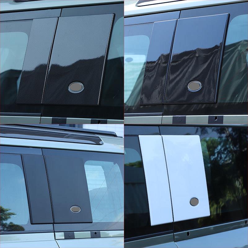 适用于20+款路虎卫士110/130后侧窗外装饰面板ABS改装配件