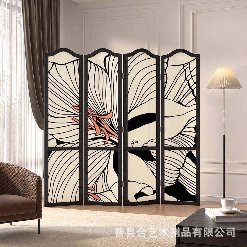 法式复古屏风隔断折叠移动客厅玄关卧室遮挡现代简约家用实木折屏,家装灯饰光源,其它灯具灯饰,淘宝优惠券,粉丝福利购,淘宝优惠卷