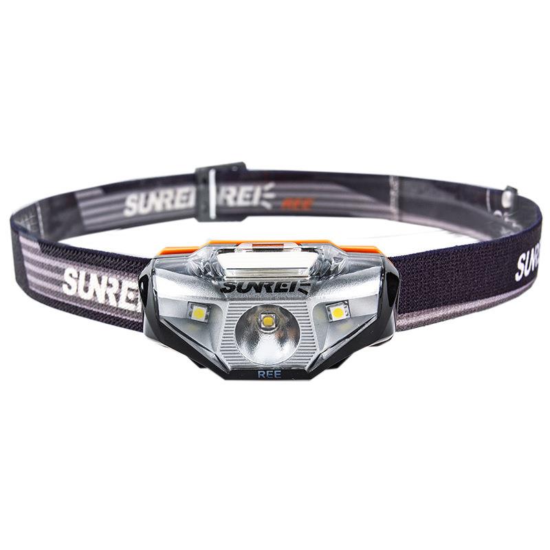 山力士Ree轻量户外头灯LED露营登山徒步夜跑头灯防水头戴式手电筒