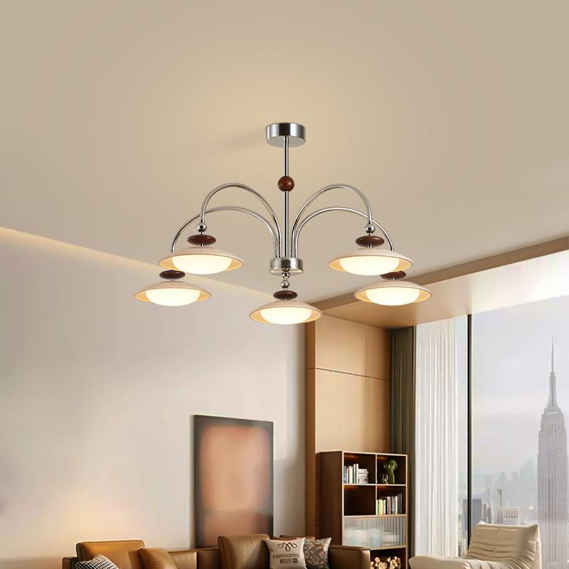 高品质中古奶油客厅吊灯法式vintage大厅主灯卧室大气高级感大灯