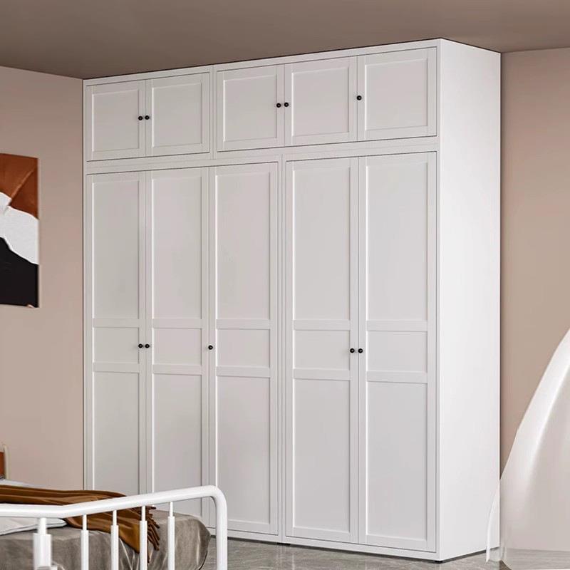 衣柜家用卧室推拉门衣橱柜钢制阳台大容量收纳柜出租房用铁艺衣柜