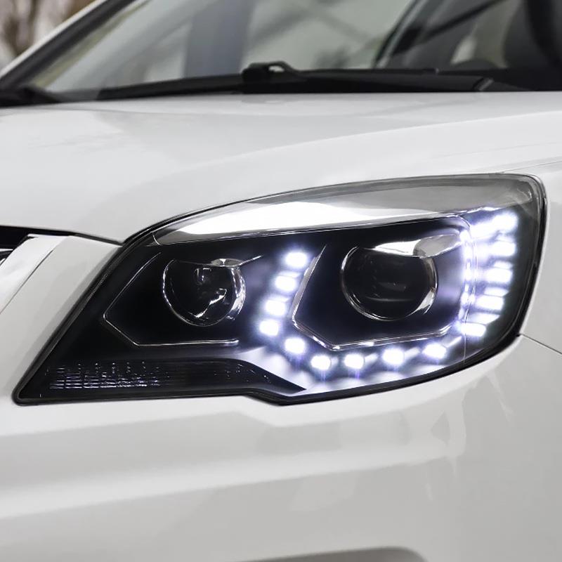 适用于长城哈弗h6大灯总成改装哈佛H6led日行灯双光透镜氙气大灯