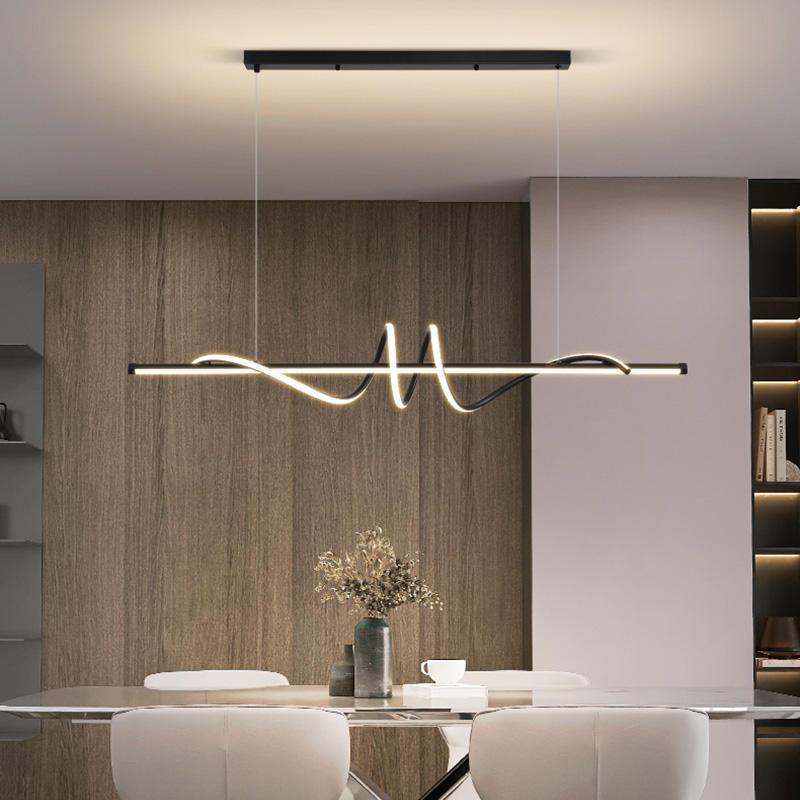 轻奢创意家用餐厅吊灯2024新款现代简约小户型个性饭厅餐桌吧台灯