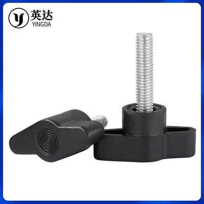 34无品牌/锈钢一字Z不手0拧螺丝塑料T型胶头手拧螺钉螺母型旋钮把