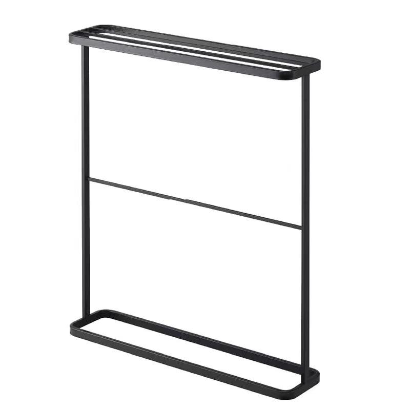 【折扣价】跨境铁艺美式置地毛巾架落地浴巾架浴室置物架卫生间简