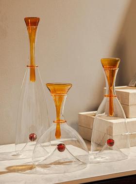 【折扣价】案邸现代极简玻璃漏斗壶蓝色橙色塞尔城堡沧海遗珠装饰